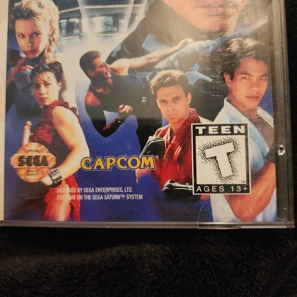 Vintage 1995 Sega Saturn Street Fighter Video Game Complete w/ Book Rated Teen